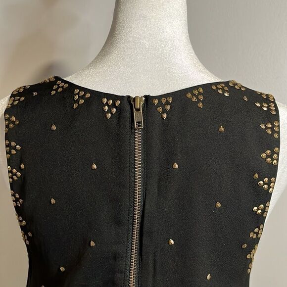 Free People black mini gold beaded dress - 0 - Picture 7 of 11